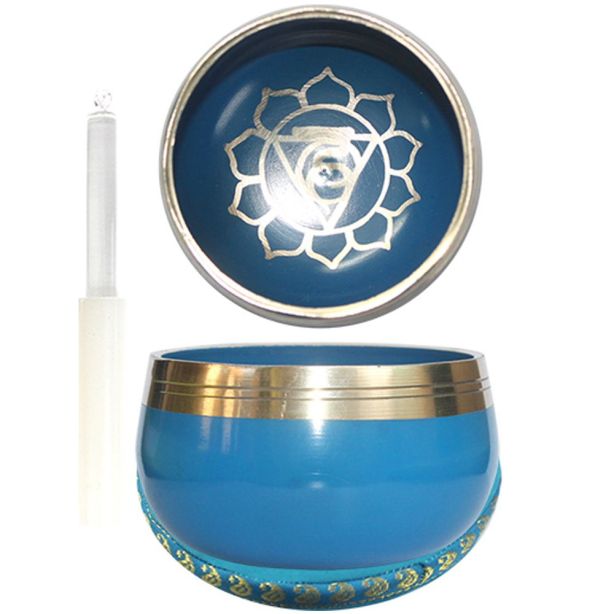  Sky Blue Throat Chakra Singing Bowl WIA16