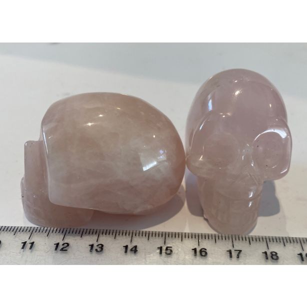 Rose Quartz Skull YD119