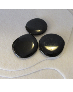 Black Tourmaline  Flat Stone CC39