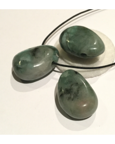Emerald Tumbled Pendant MBE195