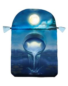 TAROT BAG SATIN SILVER WITCHCRAFT