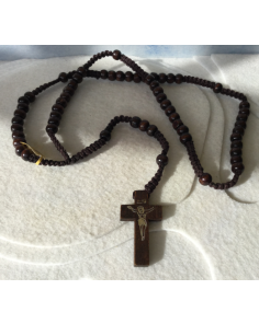 Rosary  Beads (Brown Wood) YD29
