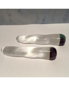 Selenite and Fluorite Wand IEC138A