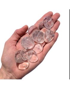 Clear Quartz Flatstones (Bra Buddies)