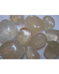 calcite golden tumbled stone