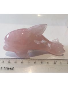 Rose Quartz Large Dolphin CC339