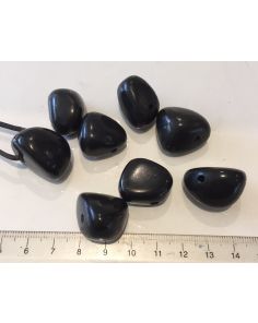 Shungite Tumbled stone Pendant CC341