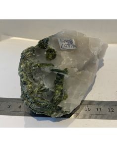 Green Tourmaline in Quartz CM457