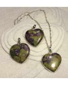 Stichtite and Sepentine Pendant FH75