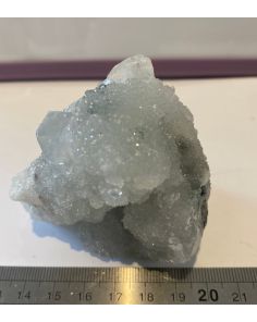 Apophyllite on Blue Chalcedony FL602