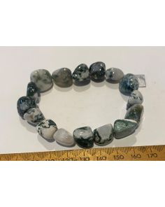 Tree Agate Tumbled Sone Bracelet HWH130