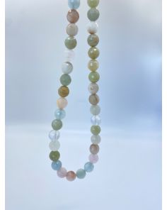 Beryl and Clear Quartz Necklace NO30