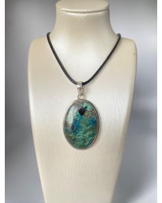 Chrysocolla  Shattuckite Pendant NA1
