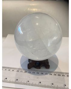 White Calcite Sphere YD213