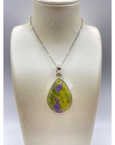 Stichtite and Serpentine Pendant PJ424