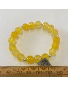 Chalcedony Yellow SMALL SIZE Bracelet 8 mm KH08