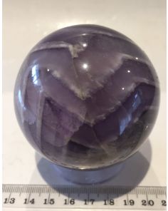 Chevron Amethyst Sphere KK581