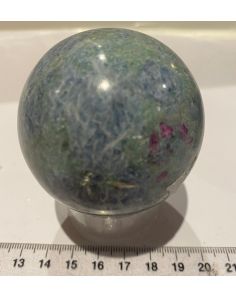 Ruby Fushsite Kynanite Sphere KK799