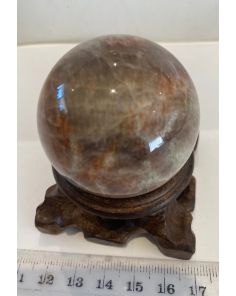 Peach Moonstone and Sunstone Sphere MBE01