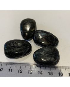 Arfvedsonite Tumbled Stone Pendants MBE631