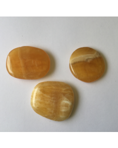 Golden Calcite Flat Stone MBE95