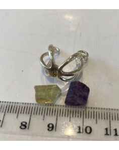 Scapolite Purple and Apatite Rough Pendant HQS5