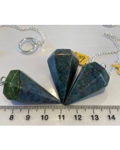 Ruby Fushsite Kynanite Pendulum P052