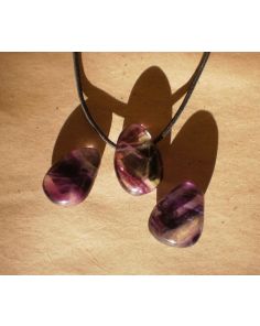 Fluorite Tumble Pendant E383