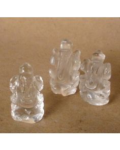 Mini Clear Quartz Ganesha E589