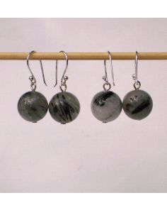 Tourmalinated   Quartz Earrings E760