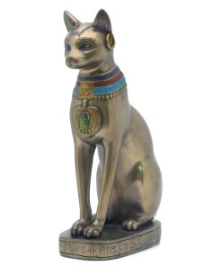 Bastet statue- goddess of joy, music and dance R001