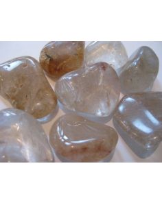 ritulated quartz tumbled stone
