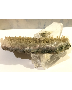 Selenite on Pale Amethyst CM221