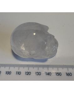 Clear Quartz Point with Skull YD233
